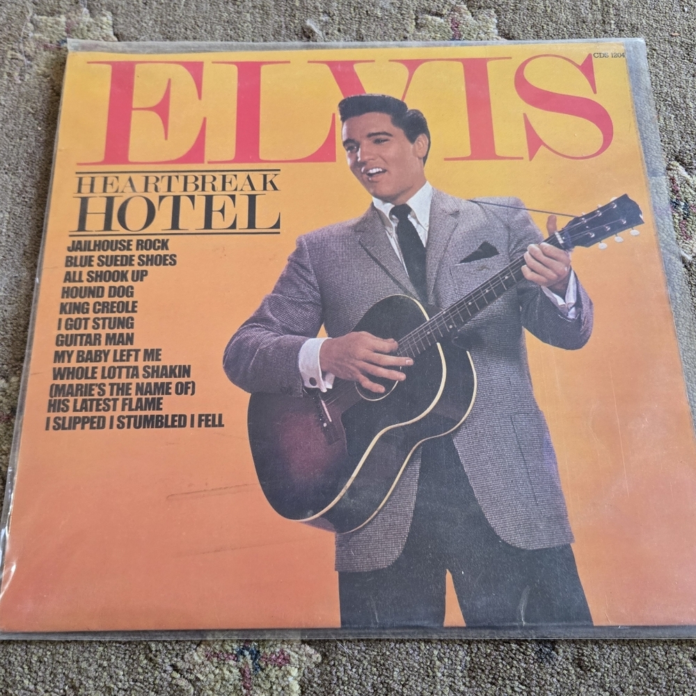 Elvis Presley Heartbreak Hotel Vinyl Record - Black GUC